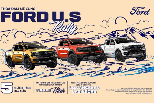 Ford Việt Nam triển khai chương trình “Thỏa đam mê cùng Ford US Rally”
