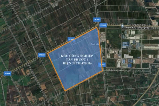 Đầu tư gần 6.000 tỷ đồng xây dựng và kinh doanh kết cấu hạ tầng khu công nghiệp Tân Phước 1, Tiền Giang