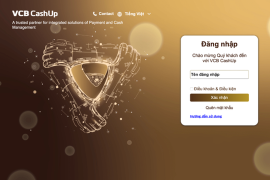 VCB CashUp - Giải pháp quản lý dòng tiền toàn diện dành cho hệ sinh thái của doanh nghiệp