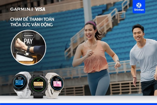 Ngân hàng Shinhan ra mắt giải pháp thanh toán một chạm Garmin Pay