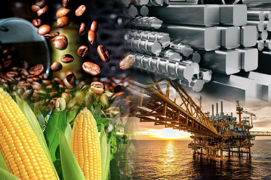 Sắc xanh áp đảo trên thị trường hàng hoá
