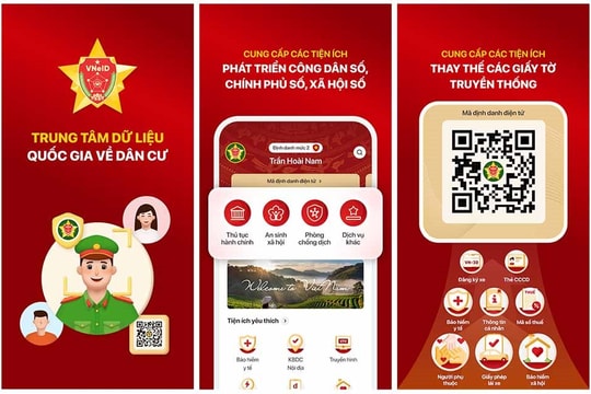 Hoàn thành việc đưa các tiện ích thiết yếu lên ứng dụng VNeID trong năm 2024