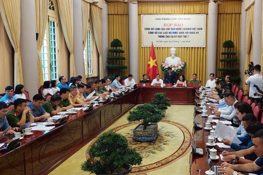 Công bố Lệnh của Chủ tịch nước đối với 6 luật vừa được Quốc hội thông qua