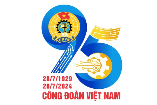 Bộ nhận diện tuyên truyền kỷ niệm 95 năm Ngày thành lập Công đoàn Việt Nam