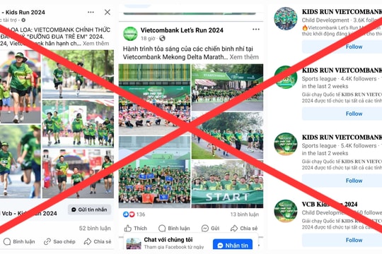 Cảnh báo hình thức lừa đảo mạo danh các giải chạy của Vietcombank
