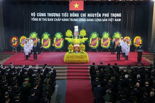 Lời cảm ơn của Ban Lễ tang Nhà nước và gia đình đồng chí Tổng Bí thư Nguyễn Phú Trọng