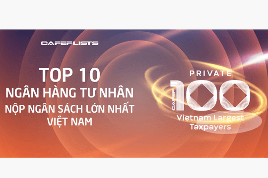 Top 10 ngân hàng tư nhân nộp ngân sách lớn nhất Việt Nam năm 2023