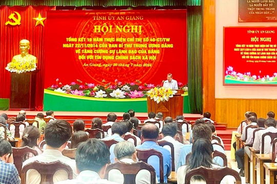 An Giang tổng kết 10 năm thực hiện Chỉ thị 40/CT-TW về tín dụng chính sách
