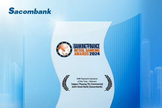 Sacombank tiếp tục được The Asian Banking and Finance vinh danh