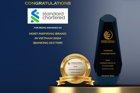 Standard Chartered được vinh danh Thương hiệu truyền cảm hứng nhất tại Việt Nam