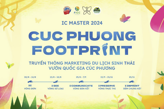 Nhà Truyền thông Tài ba - IC Master 2024 trở lại với chủ đề: “Cuc Phuong Footprint”
