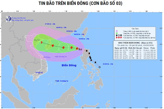 Khẩn trương triển khai ứng phó bão số 3 năm 2024
