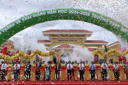 Long An khánh thành trường công lập 100 tỷ đạt chuẩn xanh quốc tế đầu tiên tại Việt Nam do VPBank tài trợ