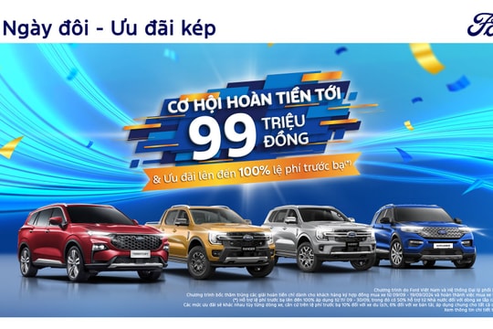 Ford Việt Nam cùng hệ thống đại lý triển khai chương trình “9.9 Ngày Đôi – Ưu Đãi Kép”