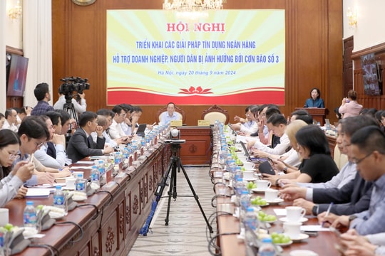 Triển khai các giải pháp tín dụng ngân hàng hỗ trợ doanh nghiệp, người dân bị ảnh hưởng bởi cơn bão số 3