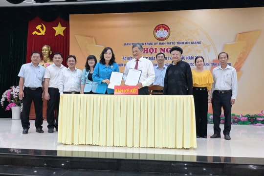 Ngân hàng Nhà nước chi nhánh An Giang ký kết thỏa thuận hợp tác với Ủy ban Mặt trận Tổ quốc Việt Nam tỉnh An Giang