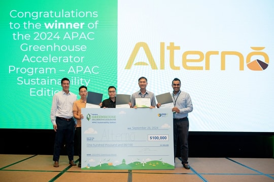 Startup Việt Nam Alternō giành chiến thắng tại APAC Greenhouse Accelerator năm 2024