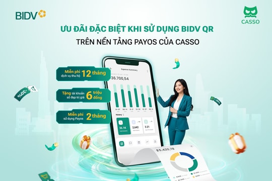Những ưu đãi đặc biệt từ sự kết hợp BIDV - Casso