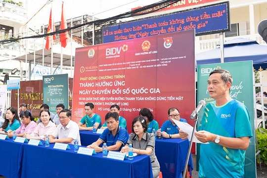 BIDV An Giang ra quân hưởng ứng Ngày Chuyển đổi số quốc gia