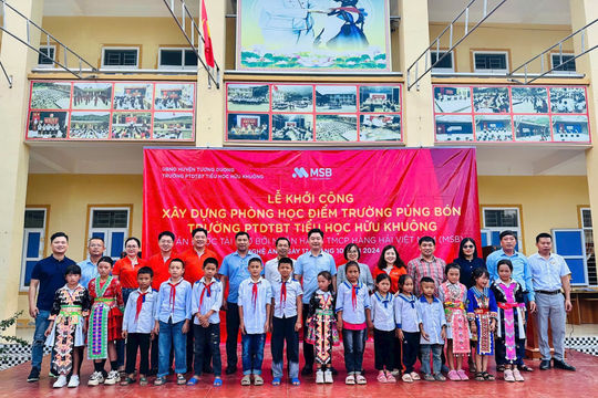 MSB khởi công xây dựng điểm trường mới cho học sinh huyện Tương Dương, Nghệ An