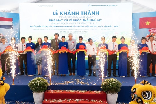 Khánh thành Nhà máy xử lý nước thải đầu tiên tại Việt Nam áp dụng quy trình xử lý sinh học cho phép quản lý hiệu quả cả nước thải đô thị và công nghiệp