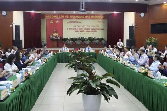 Tổ chức thành công Hội thảo khoa học quốc gia "Kỷ nguyên mới, kỷ nguyên vươn mình của dân tộc Việt Nam - Những vấn đề lý luận và thực tiễn"
