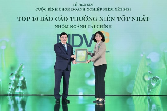 BIDV nhận giải thưởng “Top 10 Báo cáo thường niên tốt nhất – Nhóm ngành tài chính”