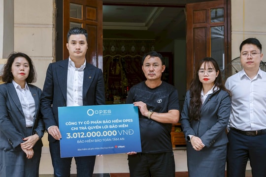 OPES chi trả hơn 3 tỷ đồng cho khách hàng tham gia bảo hiểm sức khỏe người vay tín dụng