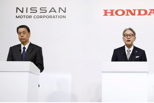 Honda, Nissan đặt mục tiêu sáp nhập dưới hình thức công ty tập đoàn vào năm 2026