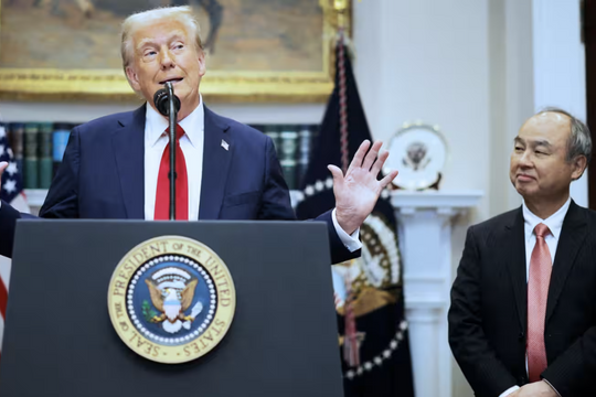 Tổng thống Donald Trump công bố khoản đầu tư 500 tỷ USD vào AI của SoftBank, OpenAI và Oracle