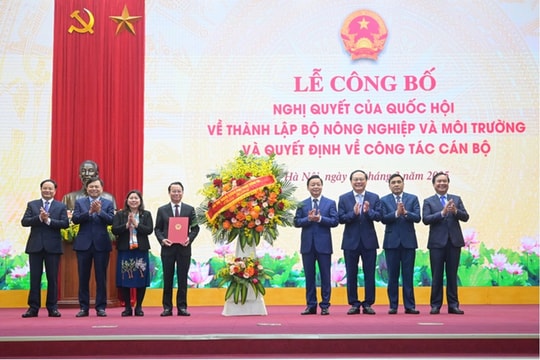 Bộ Nông nghiệp và Môi trường có 30 đầu mối, tiếp nhận thêm nhiệm vụ giảm nghèo
