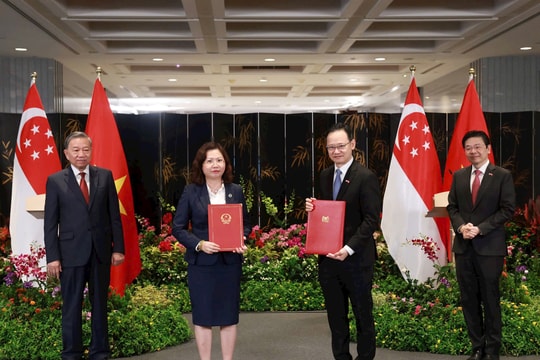 Tổng Bí thư Tô Lâm dự lễ ký ý định thư hợp tác giữa SSC và MAS tại Singapore
