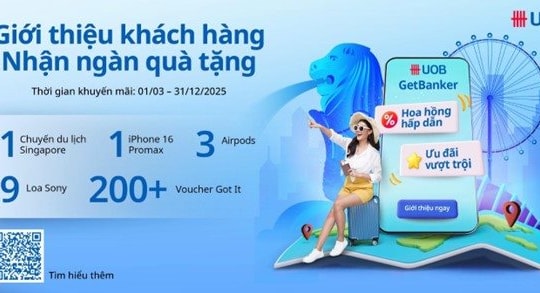 Chương trình dành riêng cho môi giới với tổng giá trị giải thưởng hơn 400 triệu đồng từ Ngân hàng UOB Việt Nam