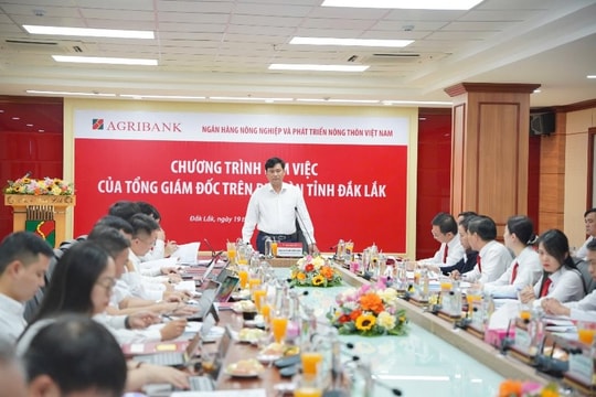 Tổng Giám đốc Agribank làm việc với các chi nhánh trên địa bàn tỉnh Đắk Lắk