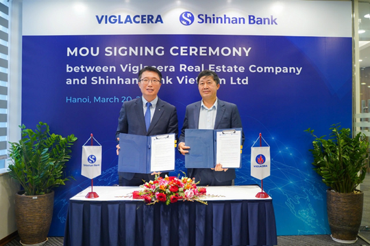 Ngân hàng Shinhan ký kết hợp tác chiến lược cùng Công ty Kinh doanh bất động sản Viglacera