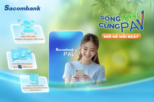 Sacombank Pay nâng cấp phiên bản mới, gia tăng trải nghiệm và tiện ích cho khách hàng