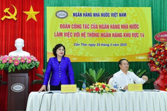 Thống đốc Nguyễn Thị Hồng làm việc với Ngân hàng Nhà nước chi nhánh Khu vực 14