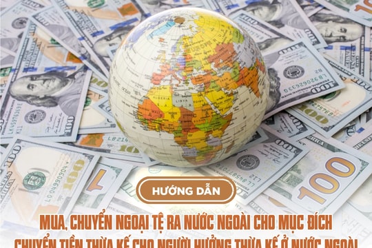 Hướng dẫn mua, chuyển ngoại tệ ra nước ngoài cho mục đích chuyển tiền thừa kế cho người hưởng thừa kế ở nước ngoài