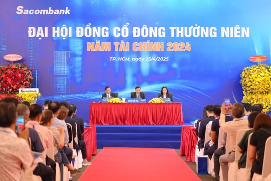 Đại hội đồng cổ đông Sacombank: Đặt mục tiêu tăng trưởng lên đến 15%, lần đầu lên kế hoạch chia cổ tức sau 9 năm
