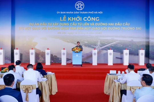 Chính thức khởi công cầu Tứ Liên và đường hai đầu cầu với tổng mức đầu tư gần 20.000 tỷ đồng