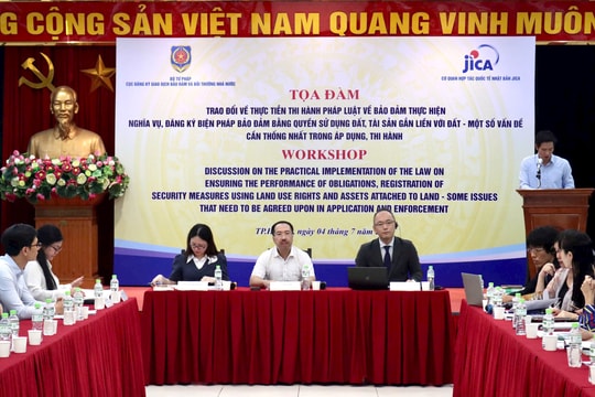 Nâng cao hiệu quả công tác đăng ký biện pháp bảo đảm bằng quyền sử dụng đất, tài sản gắn liền với đất