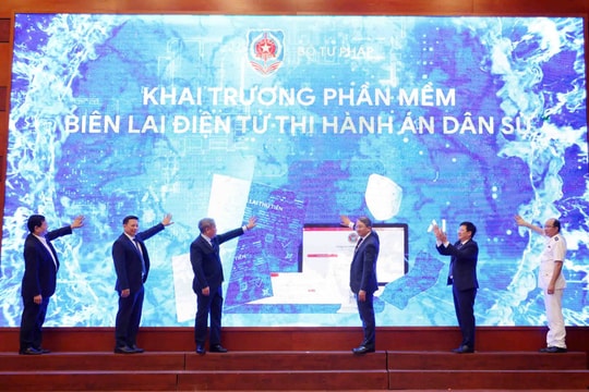 Bộ Tư pháp chính thức áp dụng biên lai điện tử trong thi hành án dân sự trên toàn quốc từ tháng 7