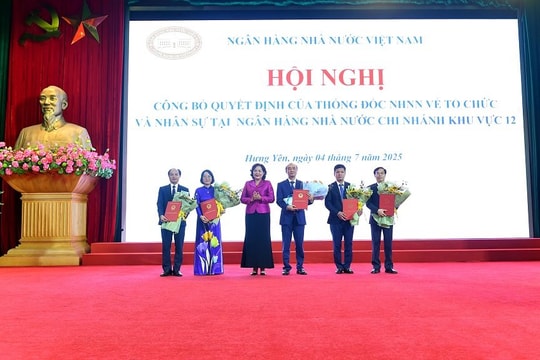 Bổ nhiệm lãnh đạo Ngân hàng Nhà nước chi nhánh Khu vực 12