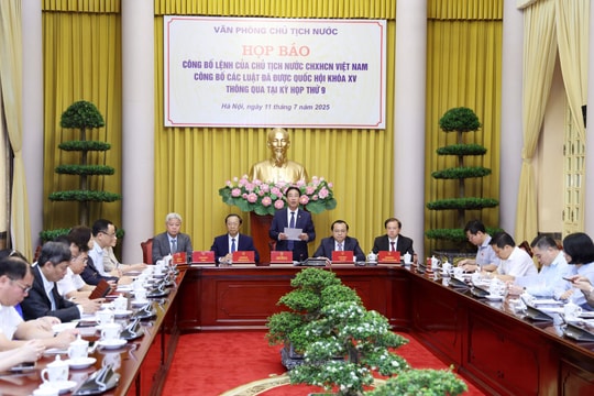 Chủ tịch nước công bố 9 luật đã được Quốc hội khóa XV, kỳ họp thứ 9 thông qua