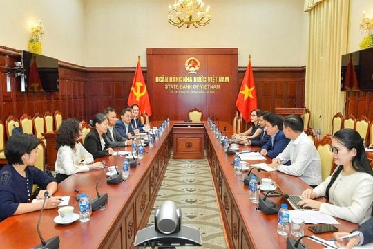 Phó Thống đốc Phạm Tiến Dũng tiếp và làm việc với đại diện Lãnh đạo Ngân hàng BNP Paribas