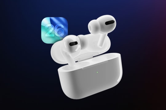 iOS 26 nâng cấp Airpods: Âm thanh chất lượng phòng thu, điều khiển camera từ xa