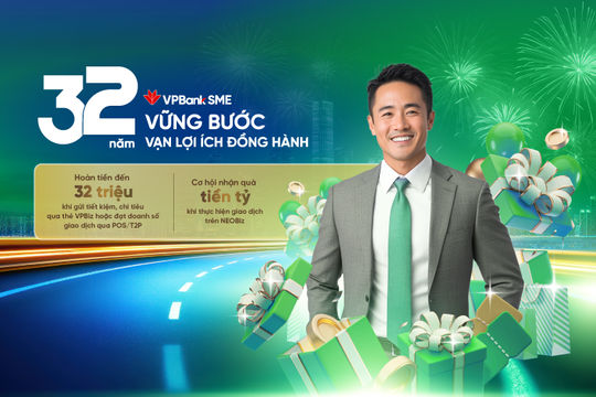 Tháng ưu đãi vàng từ VPBankSME: Giao dịch nhiều - Quà hấp dẫn