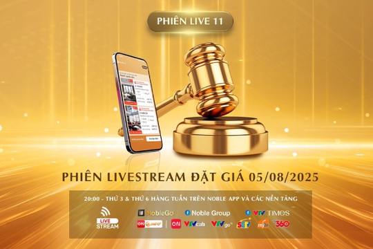 Lần đầu tiên biệt thự hàng hiệu gần 70 tỷ đồng được đặt giá thành công trên livestream của Sunshine Group