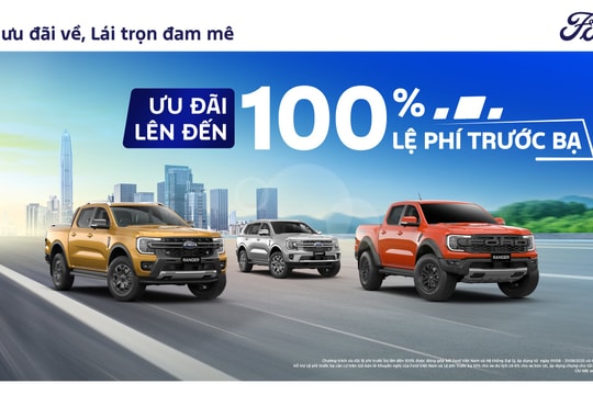 Ford Việt Nam và hệ thống đại lý triển khai chương trình khuyến mãi tháng 8