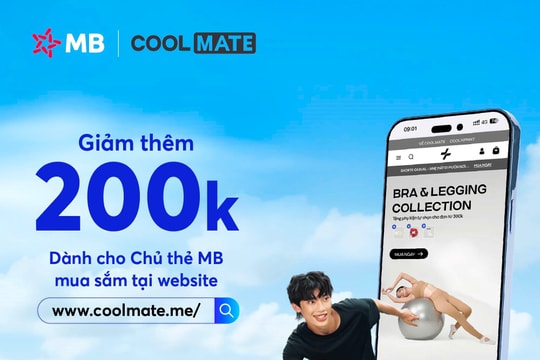 Ưu đãi giảm thêm 200.000 đồng dành cho chủ thẻ MB